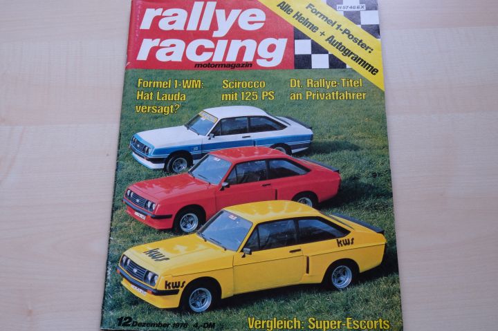 Deckblatt Rallye Racing (12/1976)